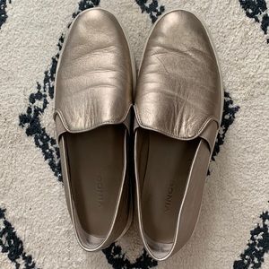VINCE gold sneakers
